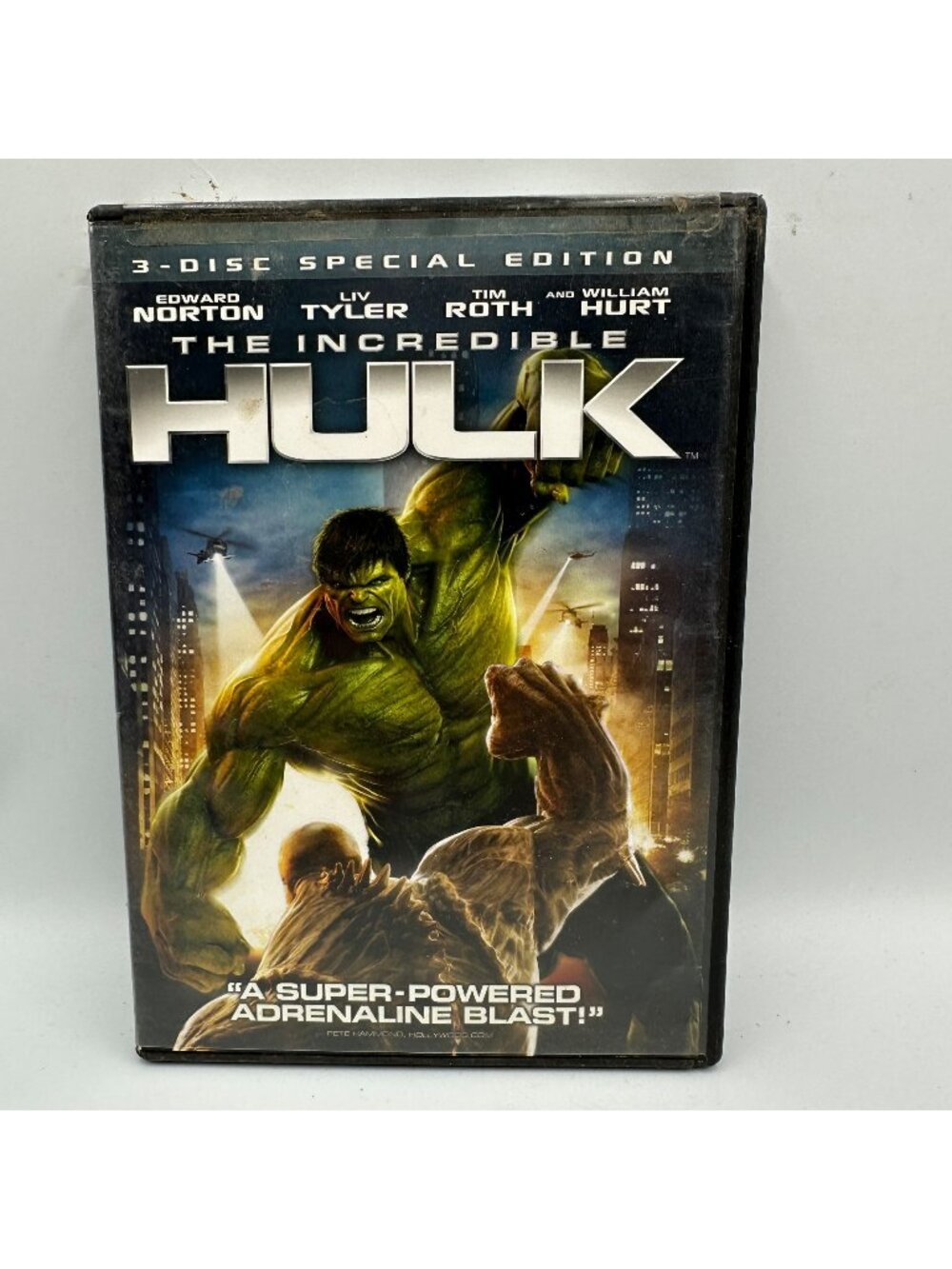 The Incredible Hulk DVD 2008 3 Disc Special PG13 Edward Norton Marvel Studios